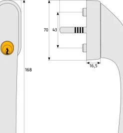 Abus Afsluitbare Raamkruk Fg300 Zilver