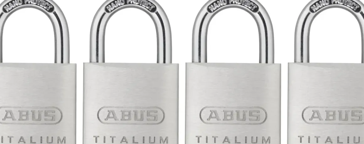 Abus Hangslot Titalium Tkti23/30 4 Stuks
