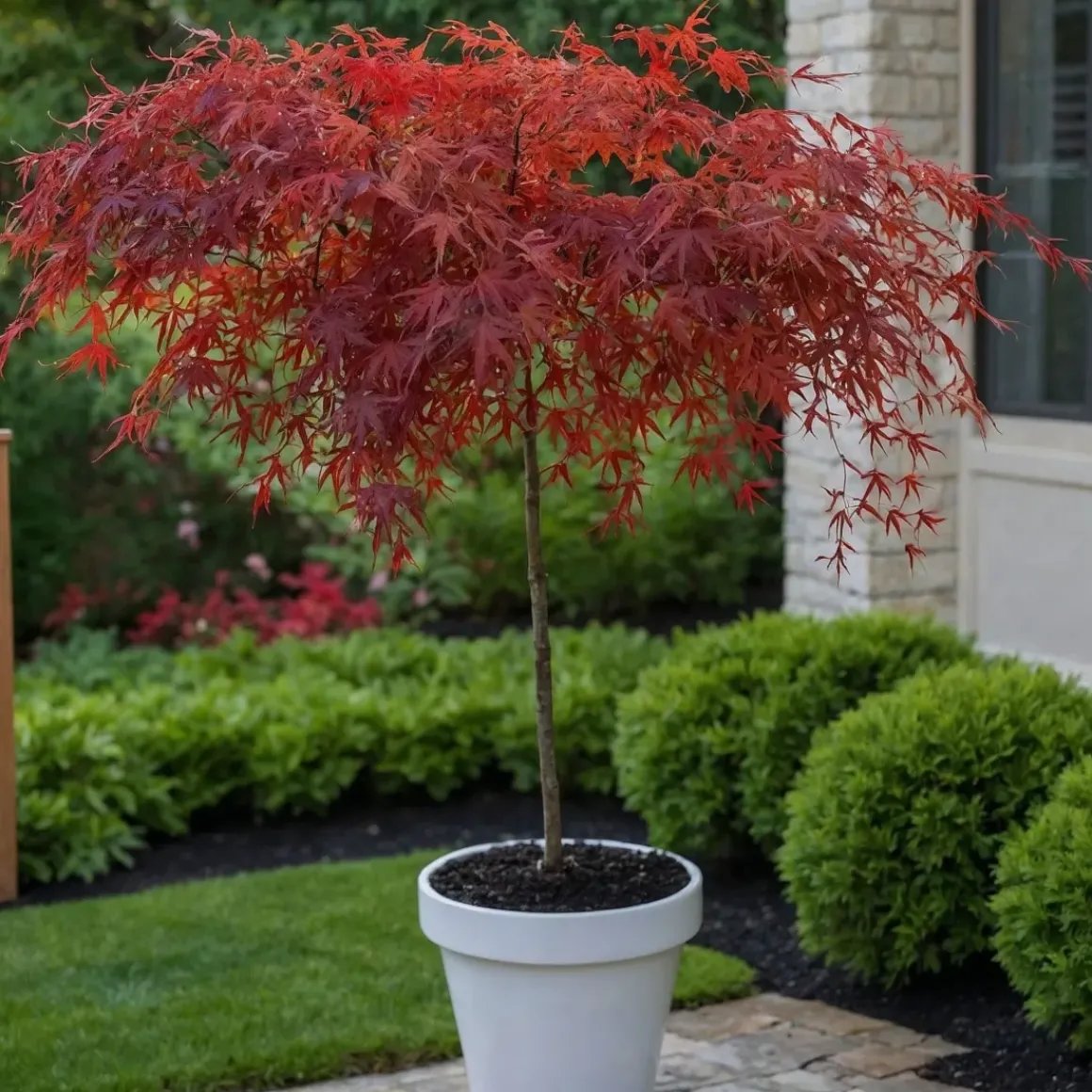 Acer Palmatum 'Garnet' - Japanse Esdoorn - Pot 19Cm - Hoogte 60-70Cm