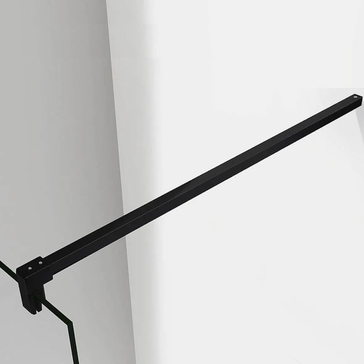 Aica Inloopdouche 150X200Cm Anti Kalk - Mat Zwart P15-132B
