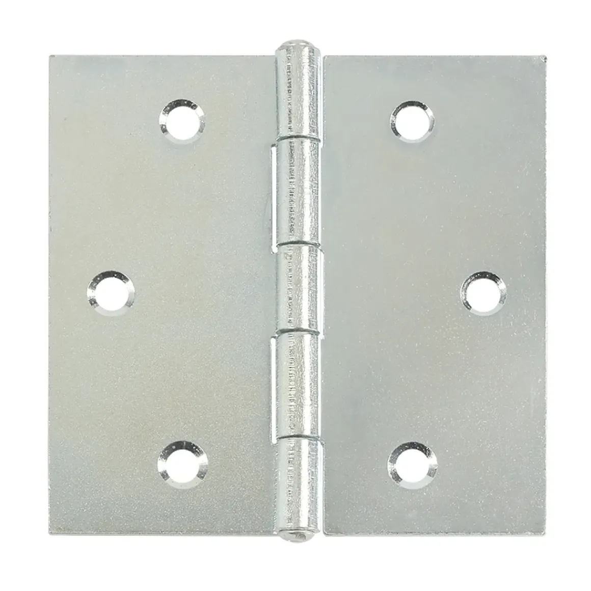 Alberts Scharnier Verzonken Schroefgaten Rolbaar + Vastgeklonken Rvs Pen 80X80X1,25Mm