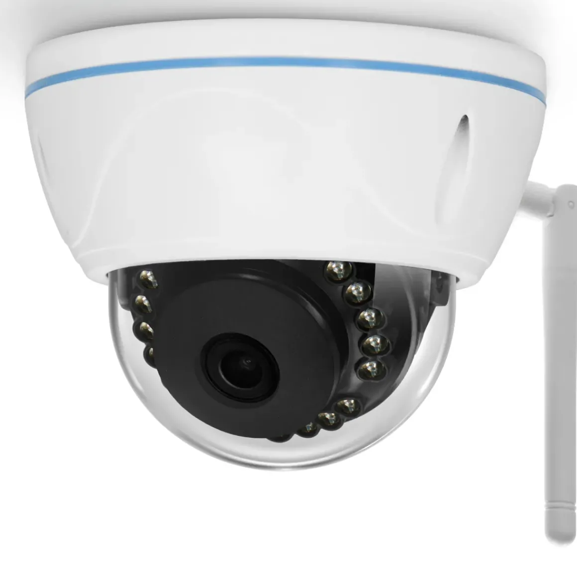 Alecto Wifi Dome Hd-Camera Met Bewegingsmelder Wit