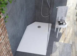 Allibert Douchebak Karbon 140X80Cm Rechthoek Wit