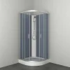 Allibert Douchecabine Happy Kwartrond 90X90Cm Zilver
