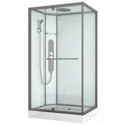 Allibert Douchecabine La Paz Rechthoekig 120X90Cm Gun Metal