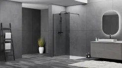 Allibert Inloopdouche Colors Walk-In 140Cm Zwart