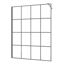 Allibert Inloopdouche Loft-Game 160X200Cm Gun Metal