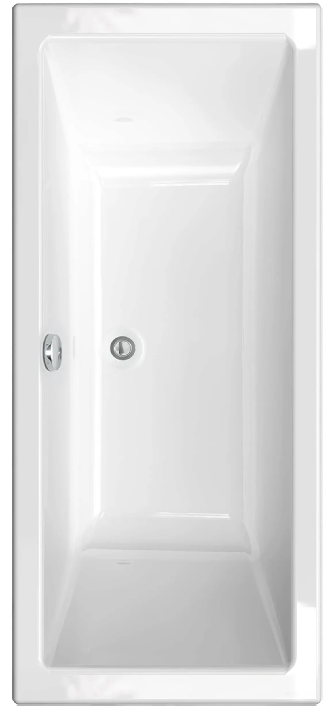 Allibert Rechthoekig Bad Spacy Duo 180X80X55-58Cm Wit