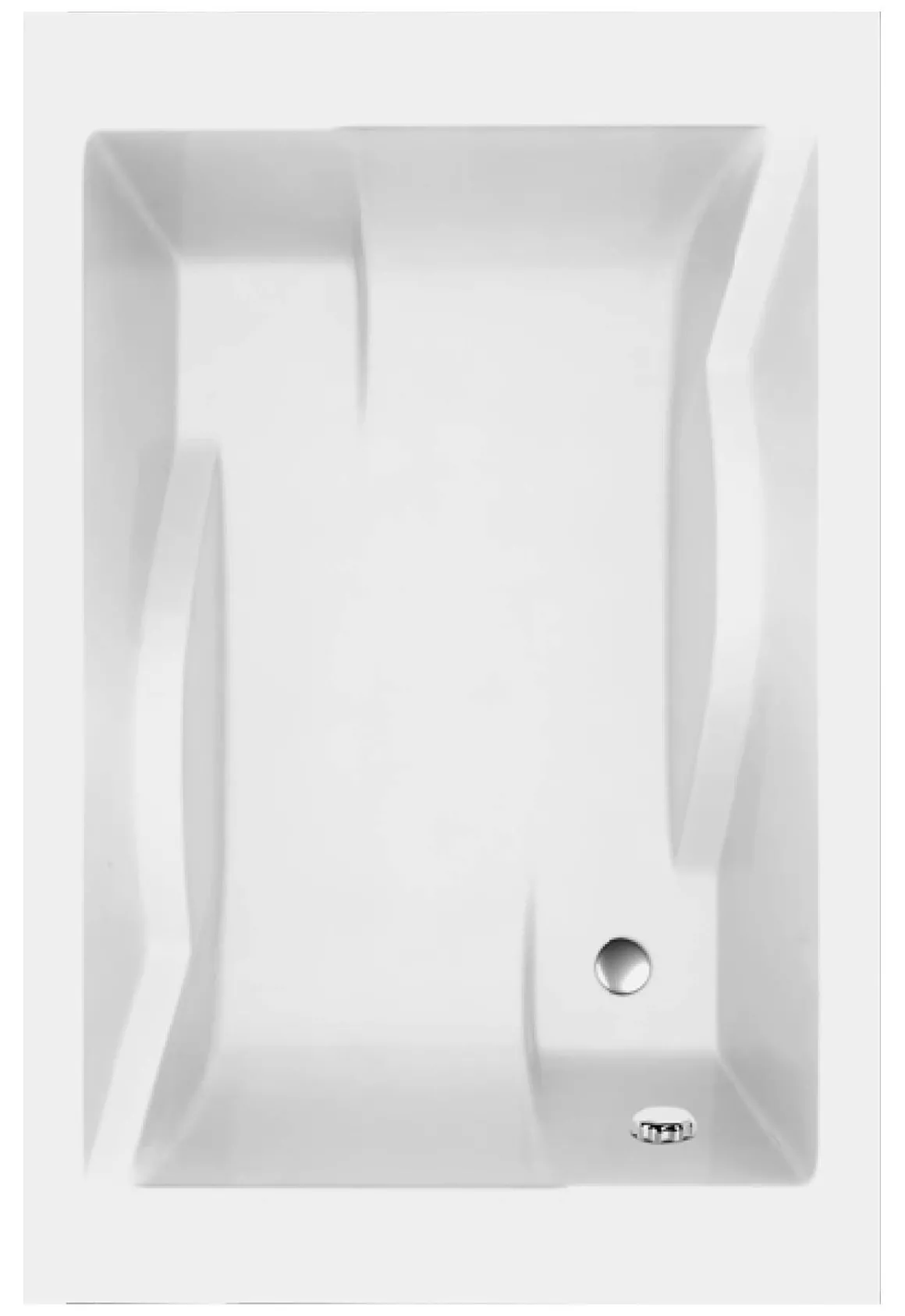 Allibert Rechthoekig Bad Confindence 180X120X56-58Cm Wit