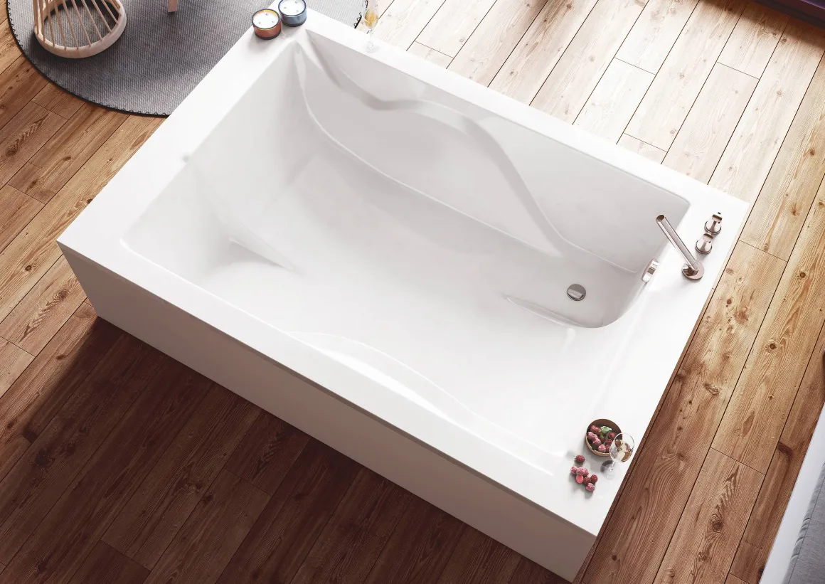 Allibert Rechthoekig Bad Confindence 180X120X56-58Cm Wit