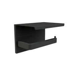 Allibert Toiletrolhouder Loft-Game Met Plankje Zwart Mat
