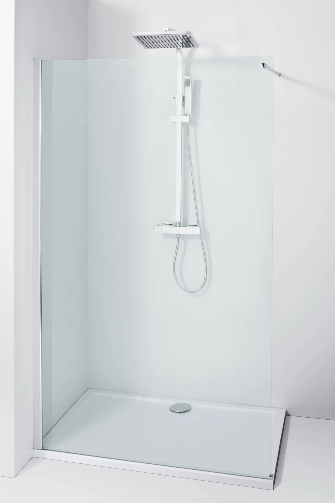 Allibert Vaste Wand Lago Walk In 90Cm Transparant