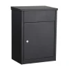 Allux Pakketbrievenbus 500 Staal Zwart