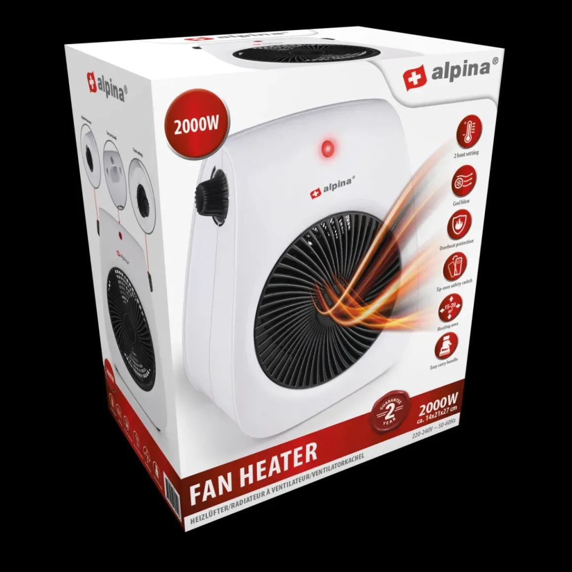 Alpina Heater Ventilatorkachel 2000W