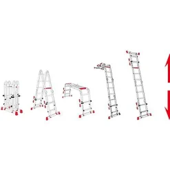 Altrex Plooiladder 'Varitrex Do It All' Aluminium 4 X 3 Treden