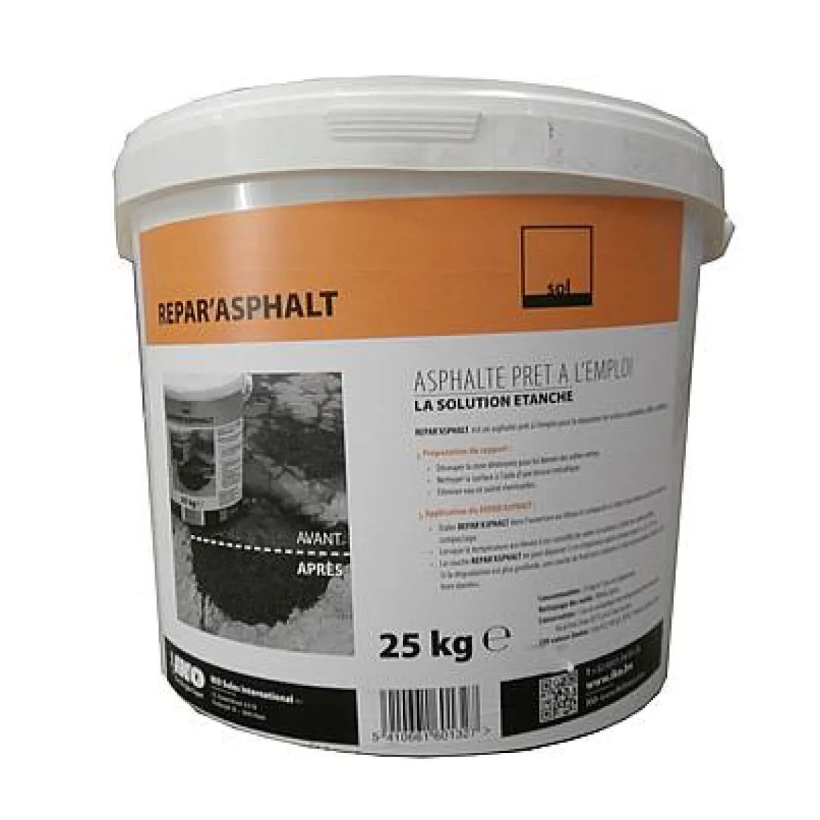 Aquaplan Reparatie Asfalt 'Repar'Asphalt' 25 Kg