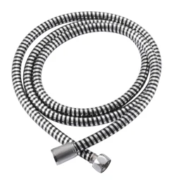 Aquavive Doucheslang Pvc 200Cm Chroom-Zwart