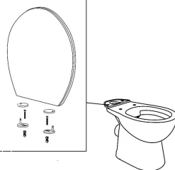 Aquavive Duoblok Toilet Avisio I Pk Aansluiting I Randloos Toiletpot Wit