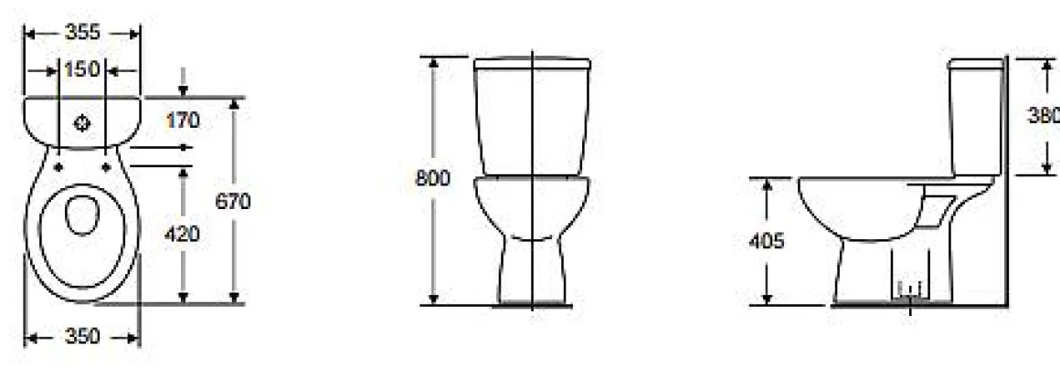 Aquavive Duoblok Toilet Avisio I Ao Aansluiting I Randloos Toiletpot Wit