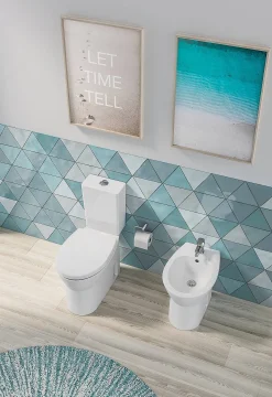 Aquavive Duoblok Toilet Cormor I Universele Afvoeri Randloos Toiletpot Wit
