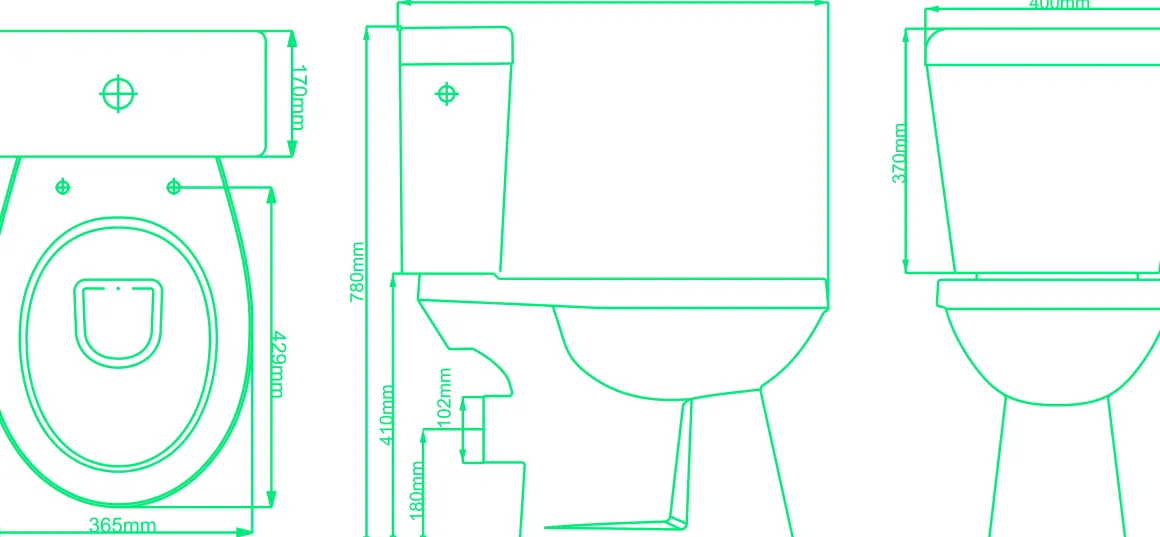 Aquavive Duoblok Toilet Ippari I Pk Aansluiting I Soft-Close Toiletzitting Wit