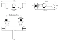 Aquavive Eco Thermostatische Badkraan Sele Chroom