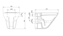 Aquavive Hangtoilet Cetus Wit | Verhoogd Model | Soft-Close Toiletzitting | Randsloos Toiletpot