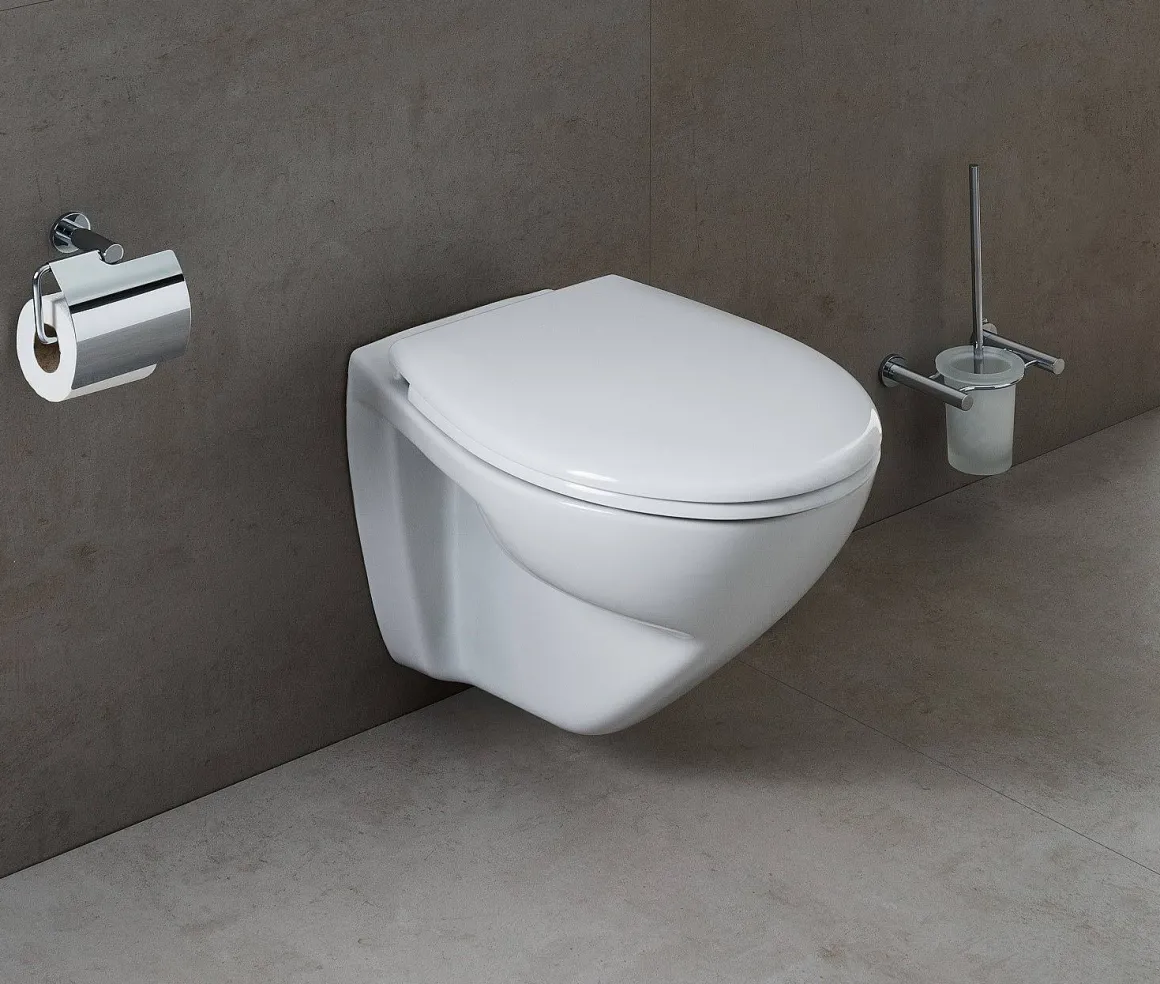 Aquavive Hangtoilet Cetus Wit | Verhoogd Model | Soft-Close Toiletzitting | Randsloos Toiletpot