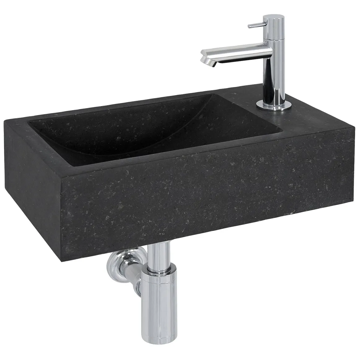 Aquazuro Fonteinset Tiber Natuursteen Zwart 40Cm