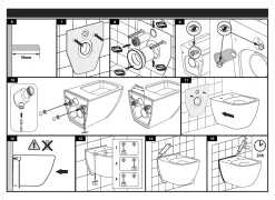 Aquazuro Inbouwreservoir Set Iris | Quick Release & Soft-Close Toiletzitting | Randloos Toiletpot