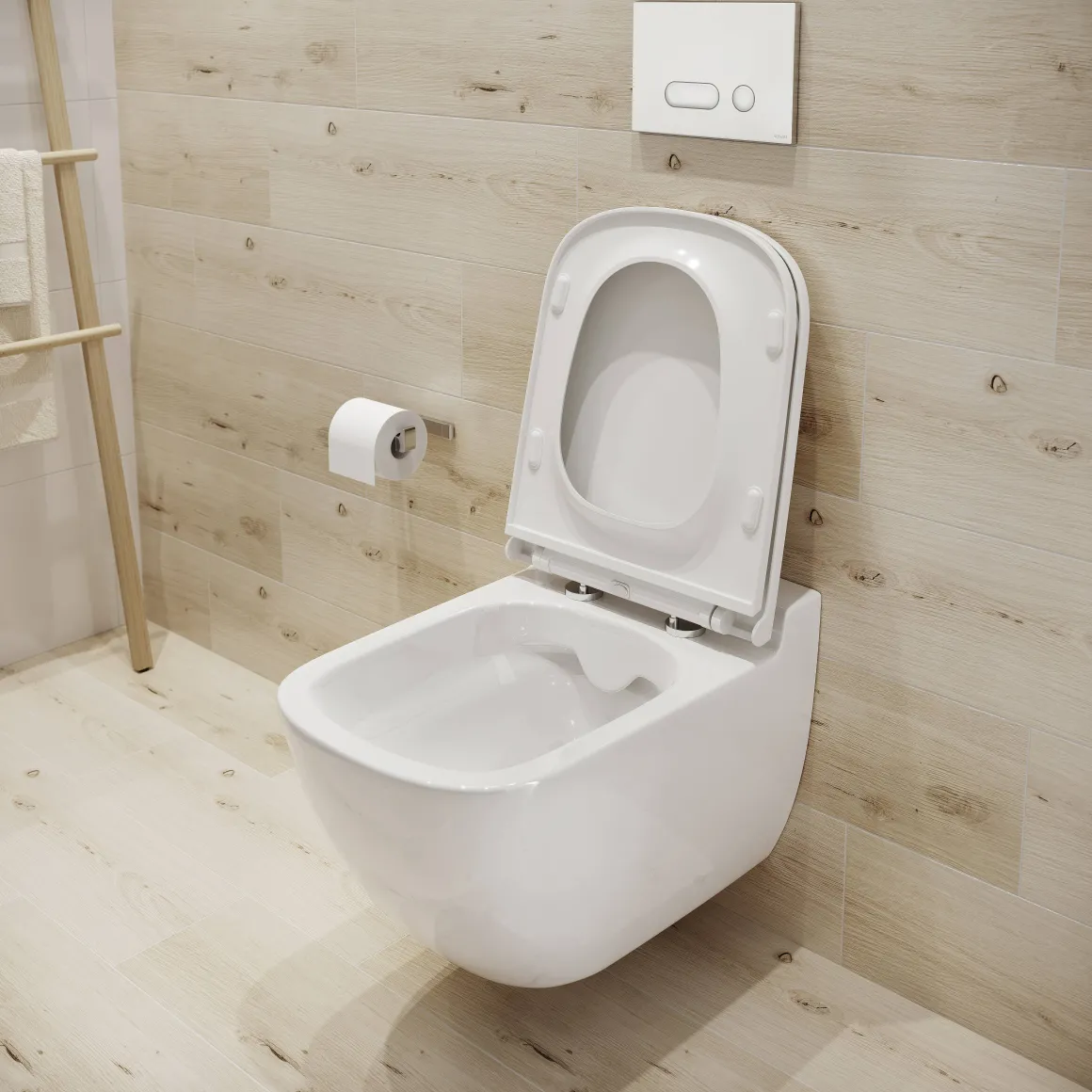 Aquazuro Inbouwreservoir Set Iris | Quick Release & Soft-Close Toiletzitting | Randloos Toiletpot