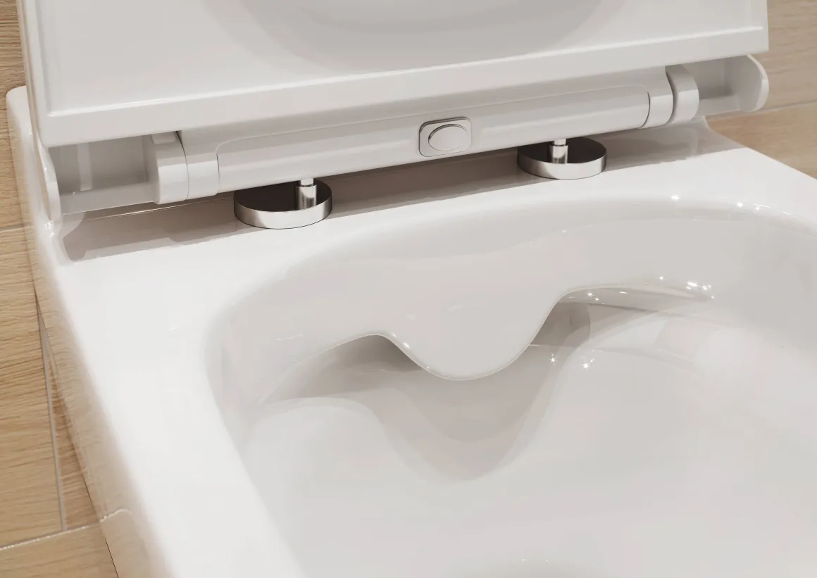 Aquazuro Inbouwreservoir Set Iris | Quick Release & Soft-Close Toiletzitting | Randloos Toiletpot