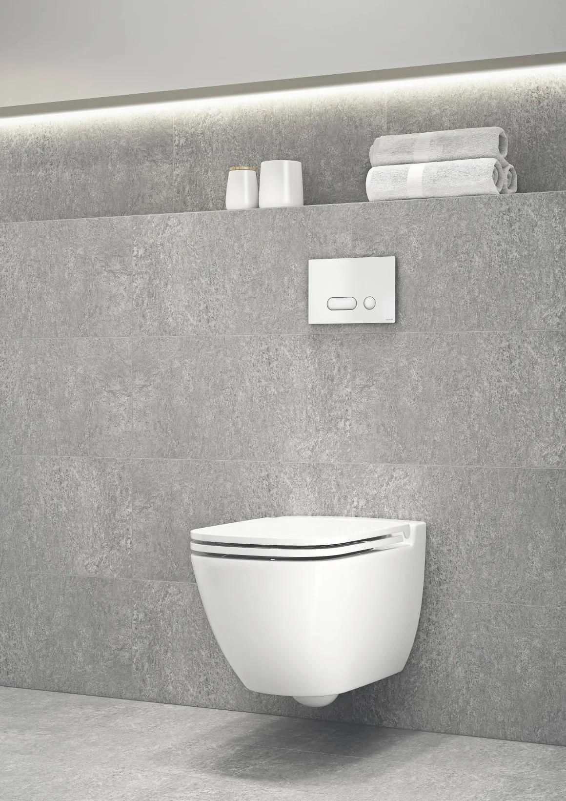 Aquazuro Inbouwreservoir Set Iris | Quick Release & Soft-Close Toiletzitting | Randloos Toiletpot