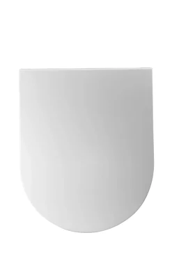 Aquazuro Toiletzitting D-Vorm Murano Duroplast Wit