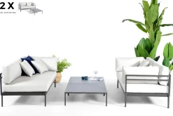 Arcane Bank Tango 160X80X71Cm + Salontafel 80X80X25Cm