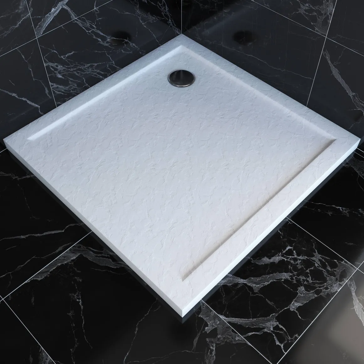Aurlane Douchebak Pedra 90X90Cm Wit Mat