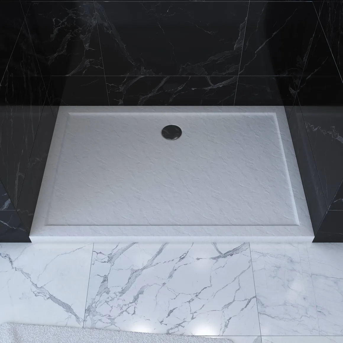 Aurlane Douchebak Pedra 120X90Cm Wit Mat