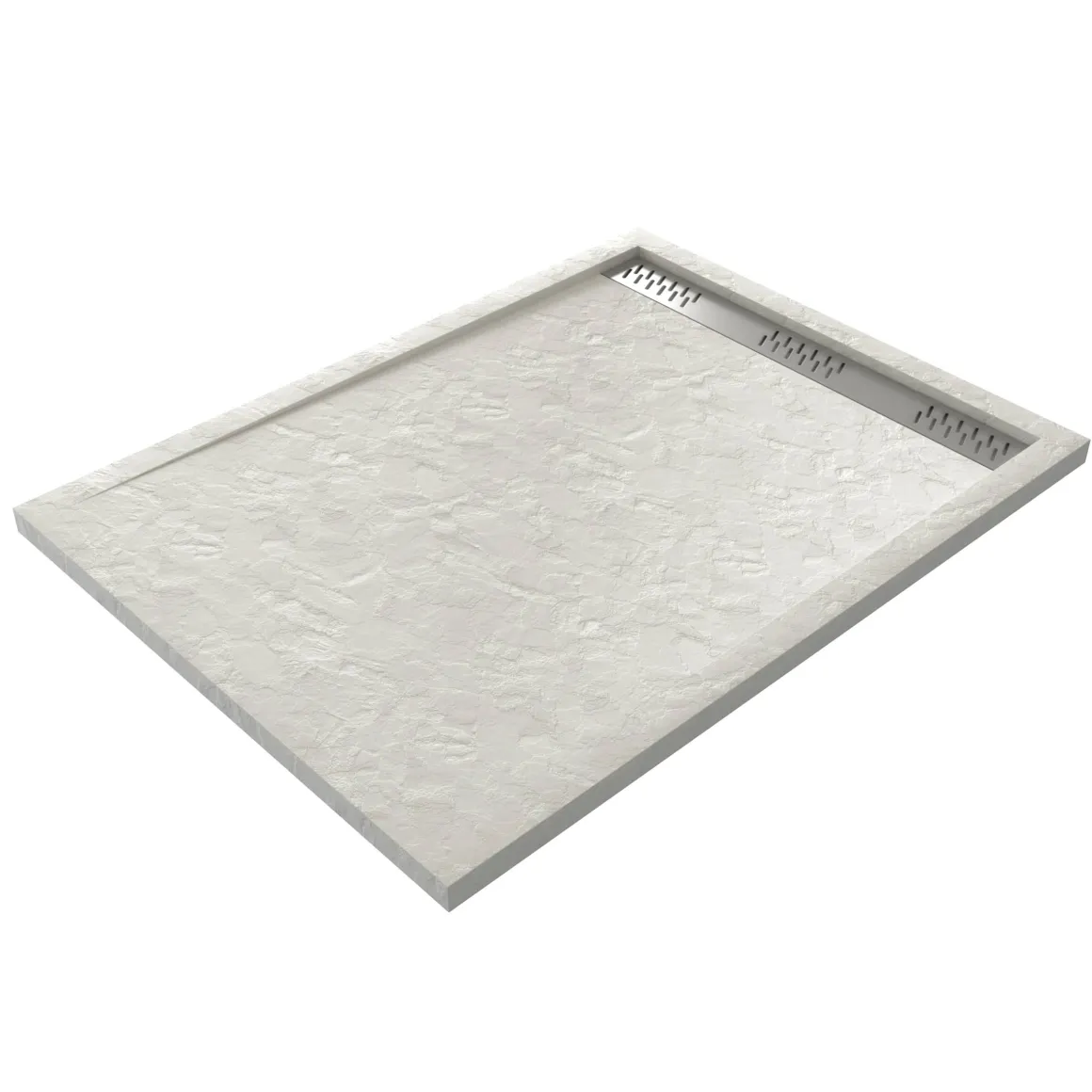 Aurlane Douchebak Pedra 120X90Cm Wit Steeneffect