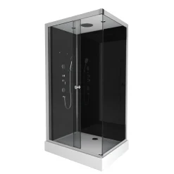 Aurlane Douchecabine Black 2 Rechthoek 110X80Cm