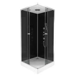 Aurlane Douchecabine Black 2 Vierkant 90X90Cm