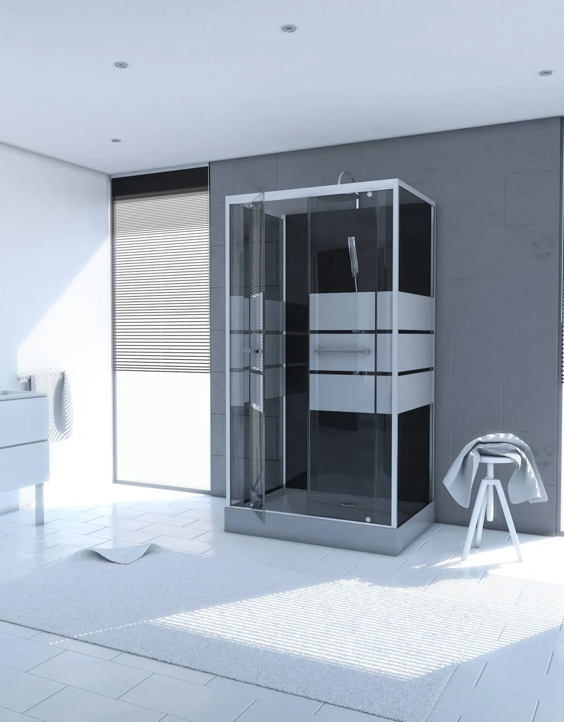 Aurlane Douchecabine Study Chroom 110X80Cm