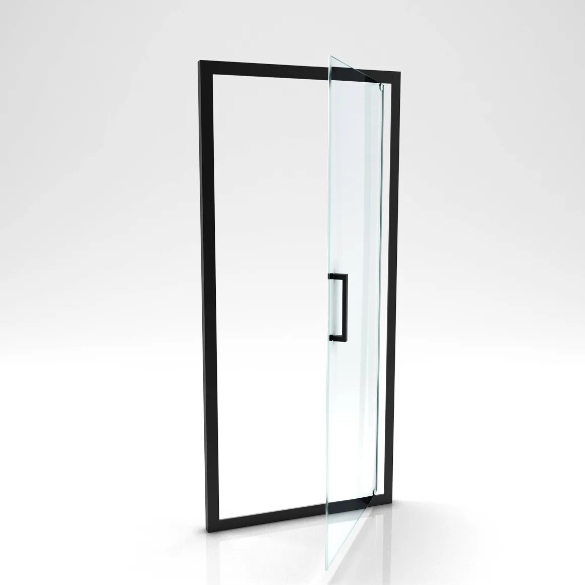 Aurlane Douchedeur Factory Draaibaar 80X200Cm Zwart