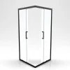 Aurlane Douchedeuren Factory Vierkant 90X90X200Cm Zwart