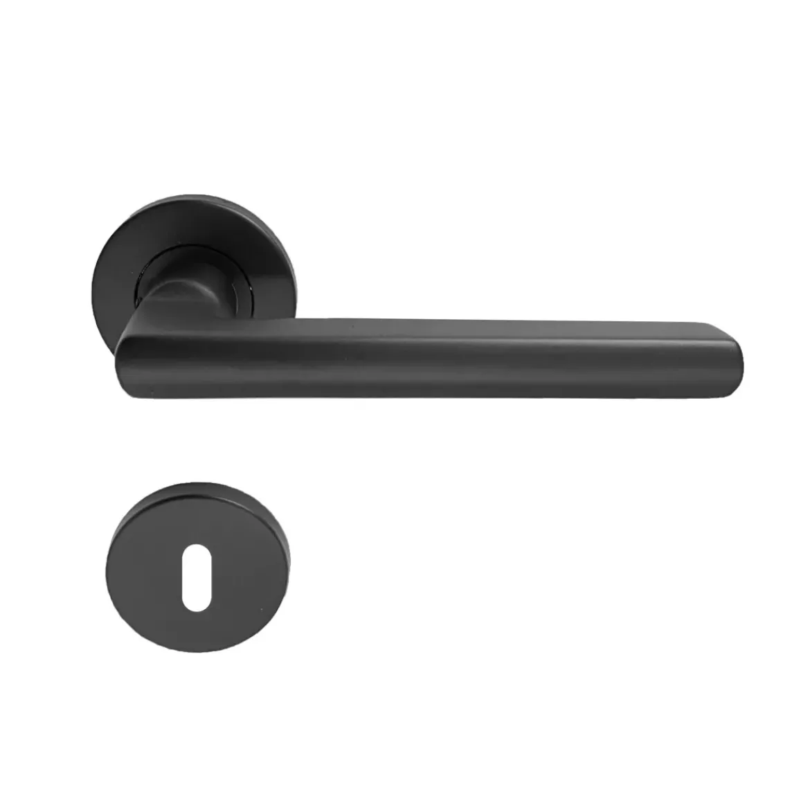 Avenue Deurkruk Rond Rozet Sven Rvs/Zwart