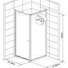 Baseline Douchewand Zijwand Wit 185X80Cm