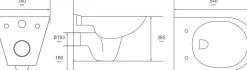 Baseline Hangtoilet Wit
