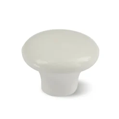 Baseline Knop Plat Wit 30Mm 4St.