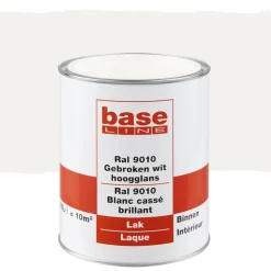 Baseline Lak Hoogglans Gebroken Wit Ral 9010 750Ml