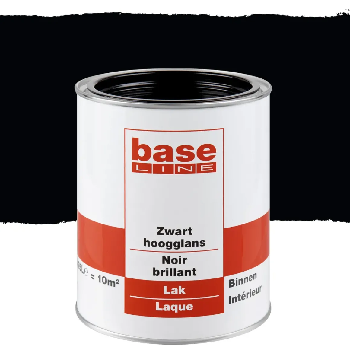 Baseline Lak Hoogglans Zwart 750Ml