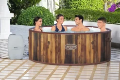 Bestway Jacuzzi Lay-Z-Spa Helsinki 60025 1123L Imitatie Hout O180X66Cm